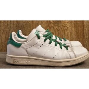 Adidas Stan Smith Low Top Sneakers Shoes Youth Size 4.5 White Green
